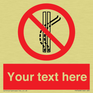 Custom prohibition Do not leave the tow track